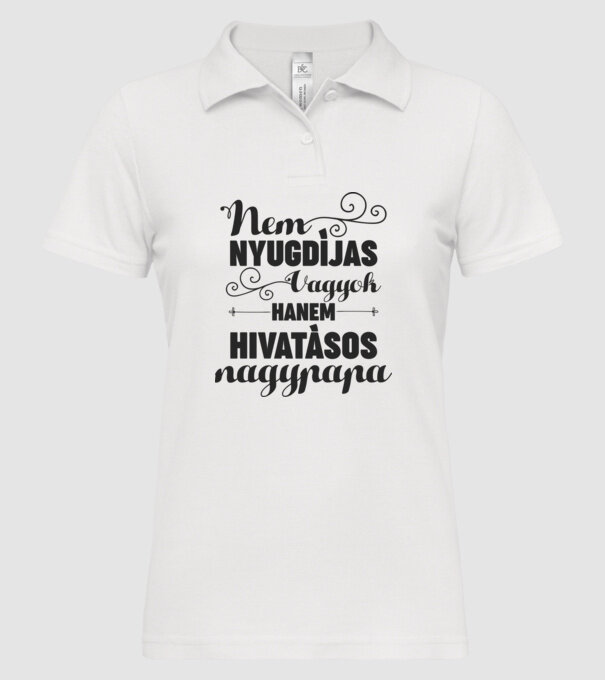  minta fehér pólón