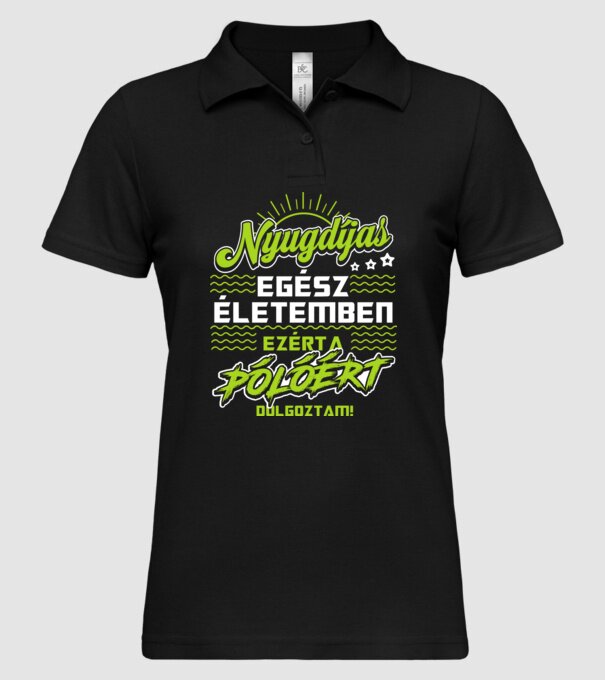  minta fekete pólón