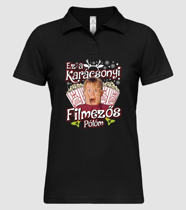  minta fekete pólón