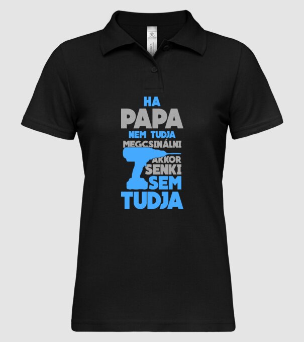  minta fekete pólón