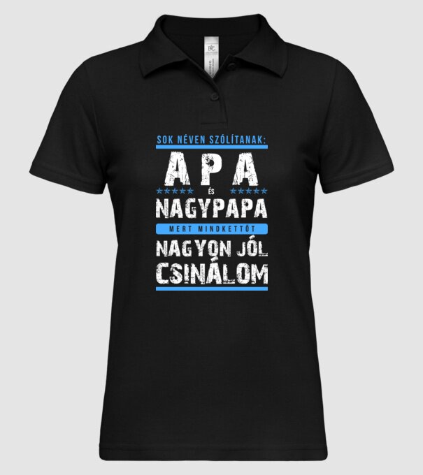  minta fekete pólón
