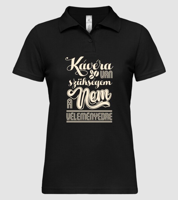  minta fekete pólón