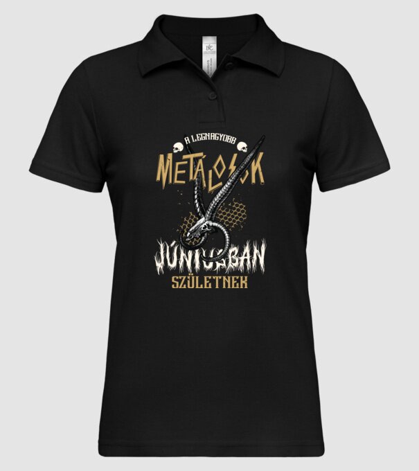  minta fekete pólón