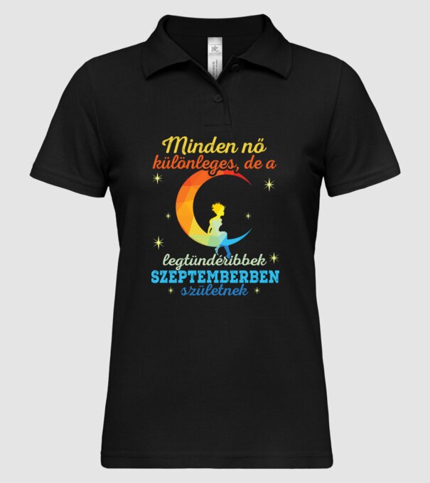 minta fekete pólón