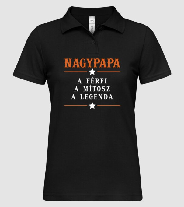  minta fekete pólón
