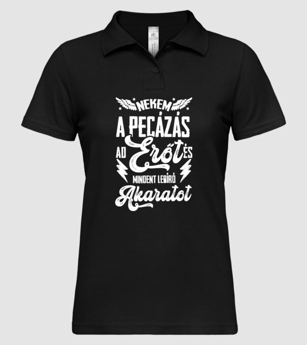  minta fekete pólón