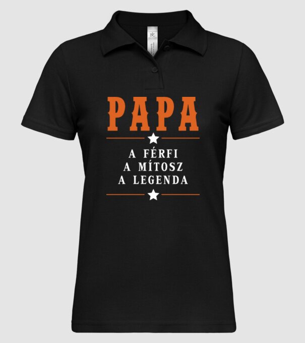  minta fekete pólón