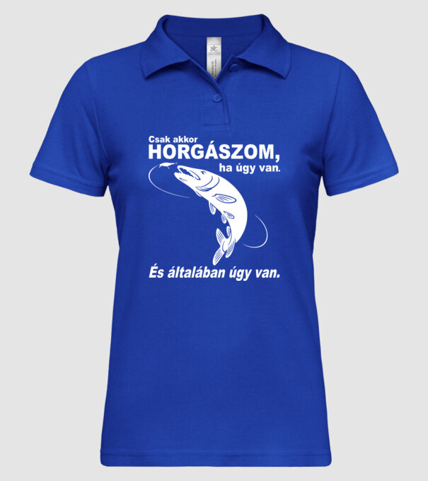  minta királykék pólón