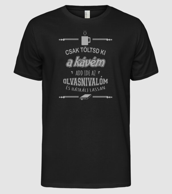  minta fekete pólón