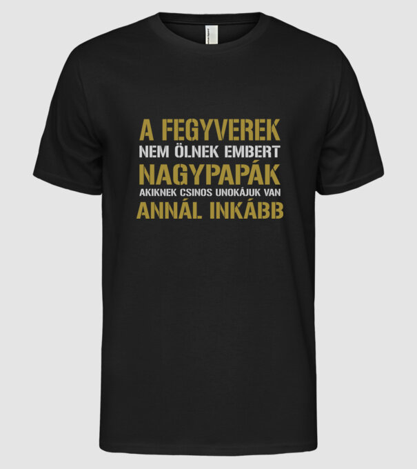  minta fekete pólón