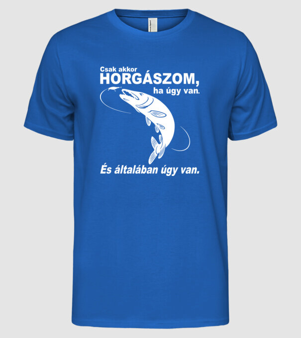  minta királykék pólón