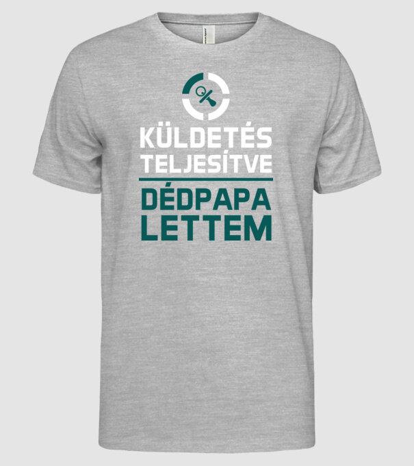  minta szürke pólón