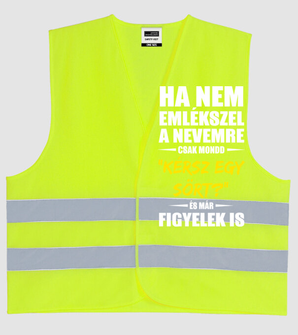  minta neonsárga pólón