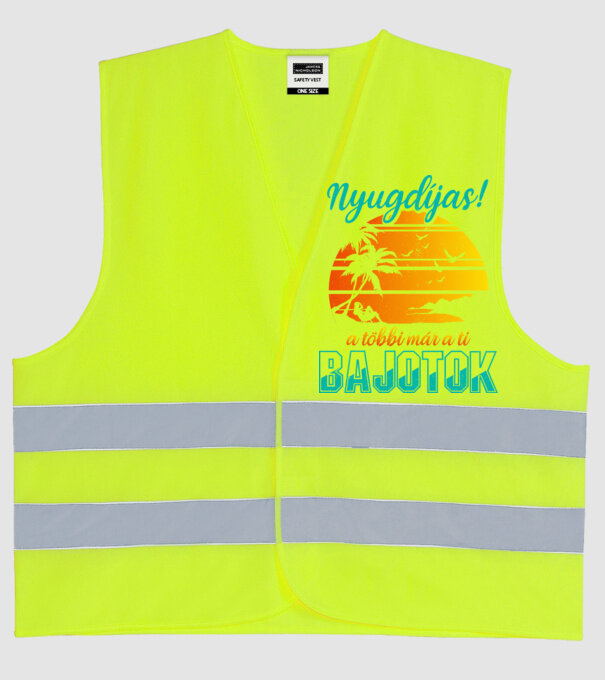  minta neonsárga pólón