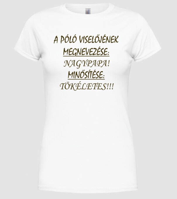  minta fehér pólón