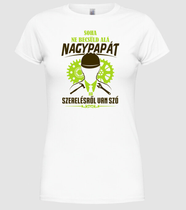  minta fehér pólón