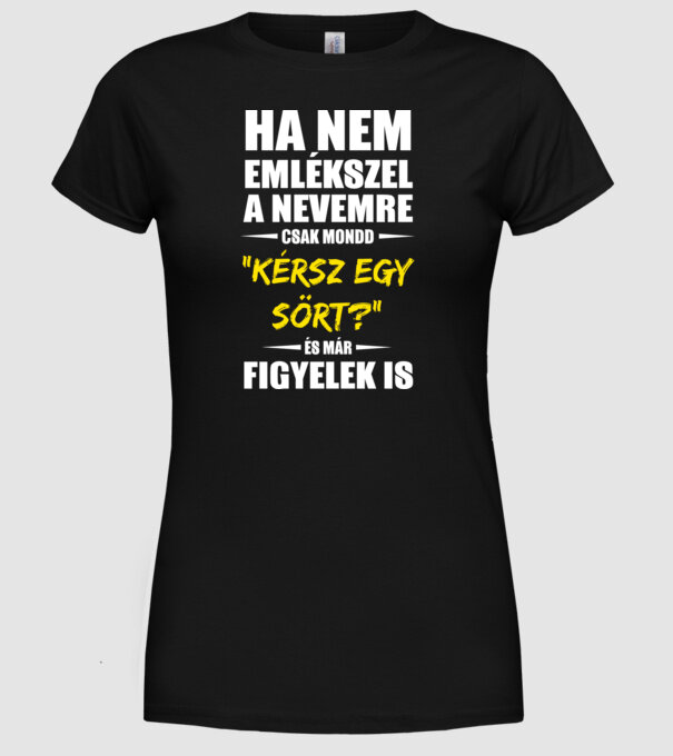  minta fekete pólón