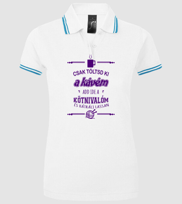  minta fehér pólón