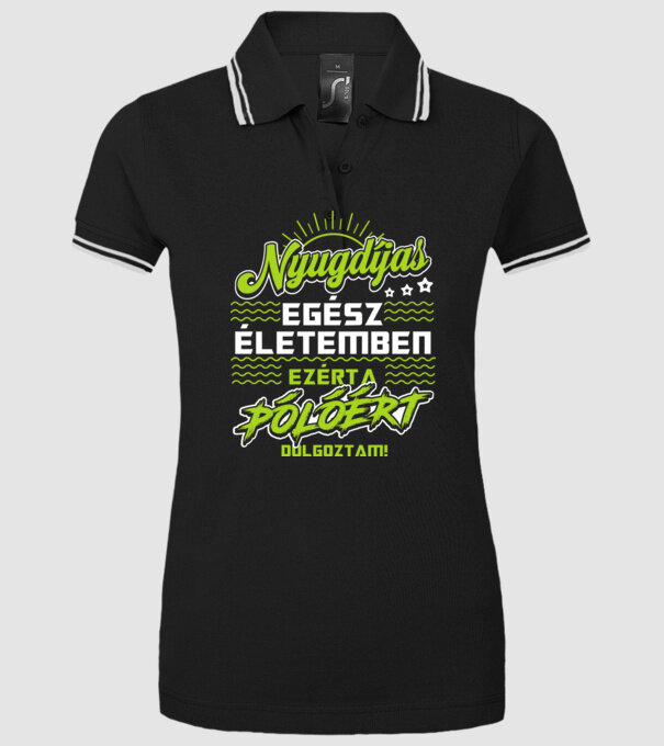  minta fekete pólón