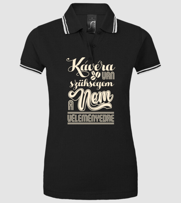  minta fekete pólón