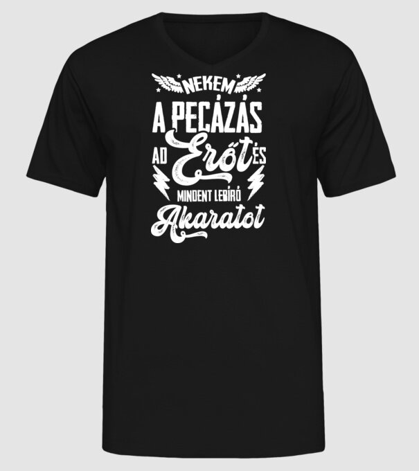  minta fekete pólón