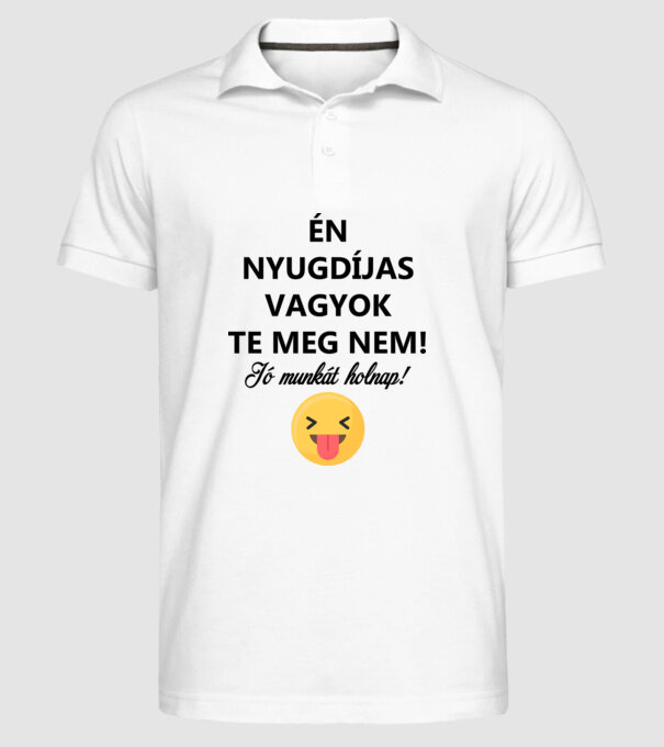  minta fehér pólón