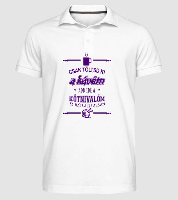  minta fehér pólón