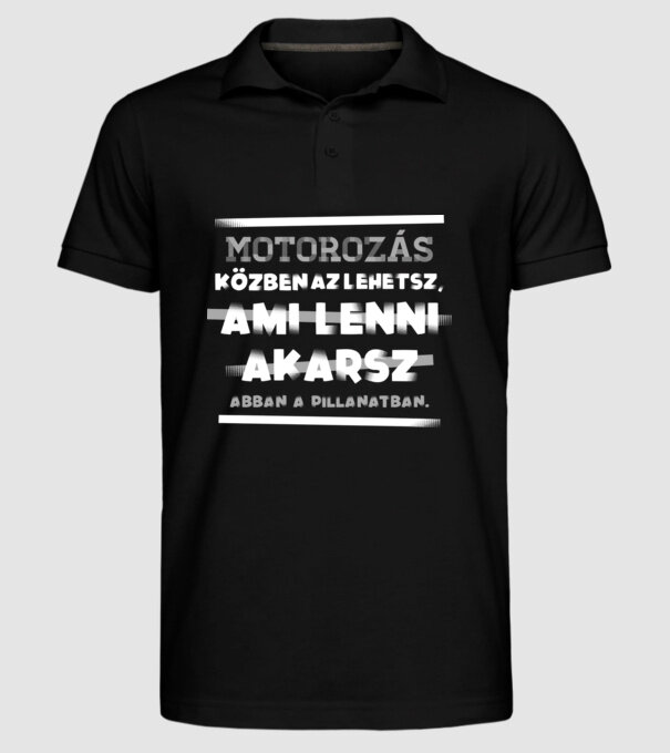  minta fekete pólón