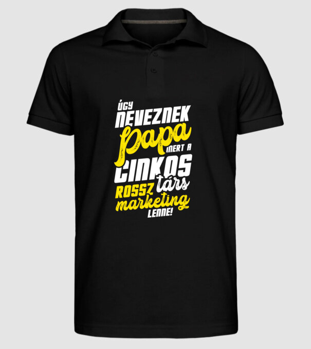  minta fekete pólón