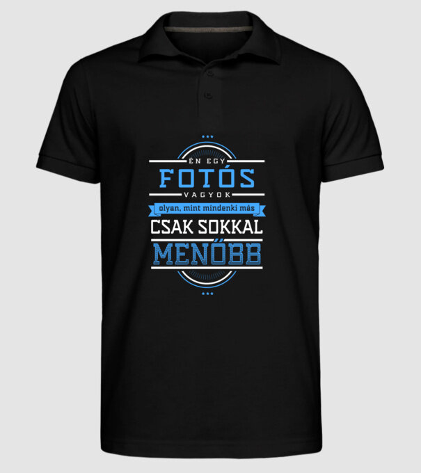  minta fekete pólón