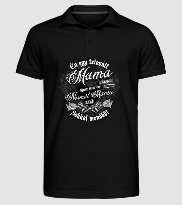  minta fekete pólón
