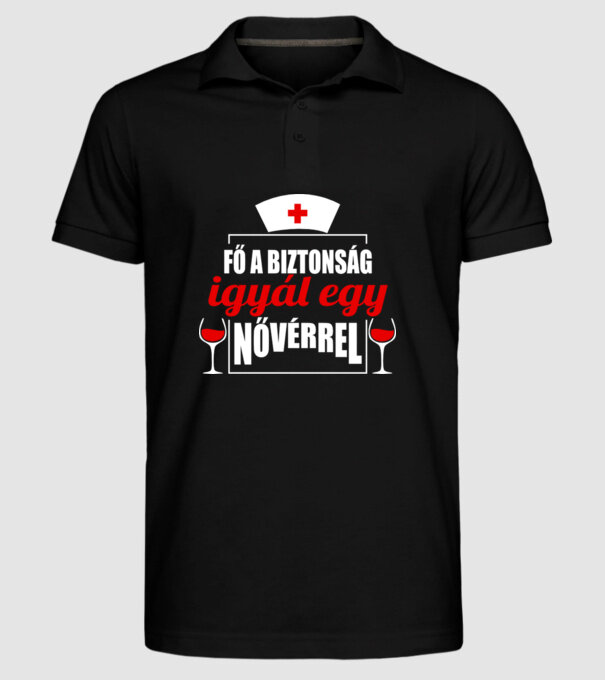  minta fekete pólón