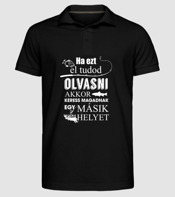  minta fekete pólón