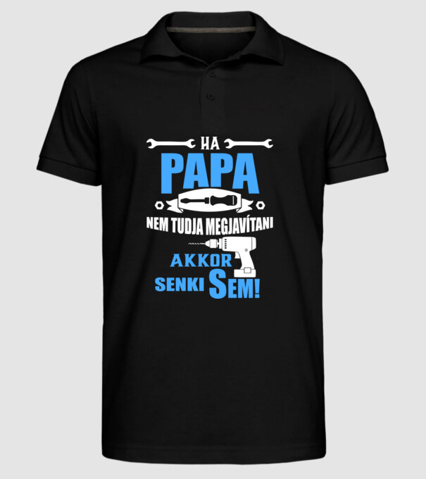 minta fekete pólón