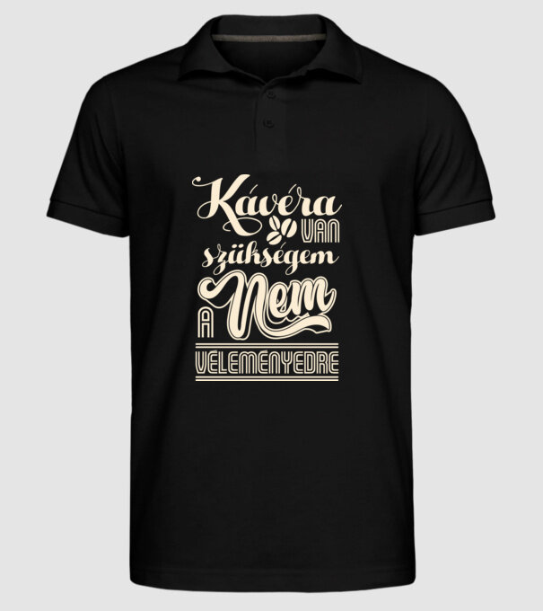  minta fekete pólón