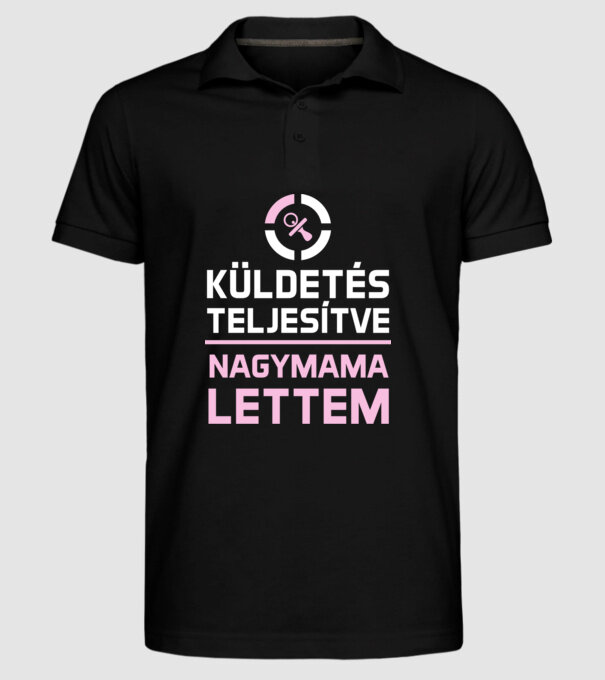  minta fekete pólón