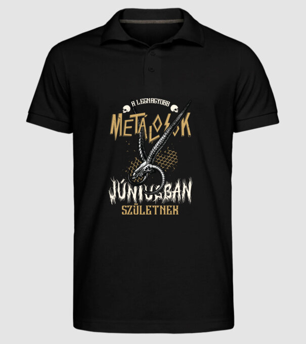  minta fekete pólón