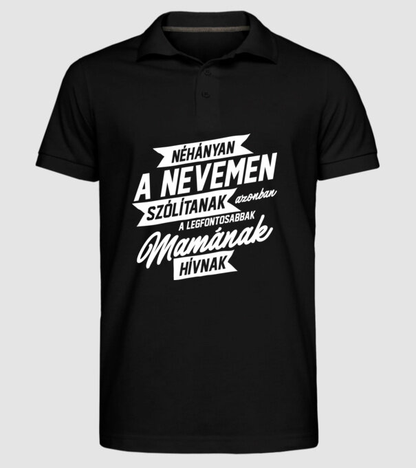  minta fekete pólón