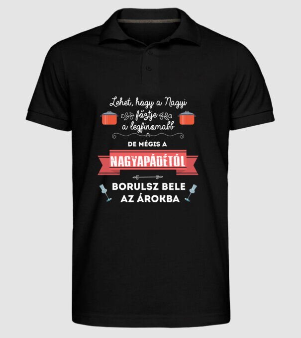  minta fekete pólón