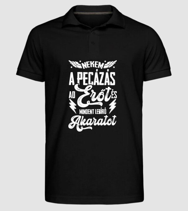  minta fekete pólón