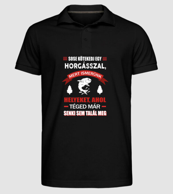 minta fekete pólón