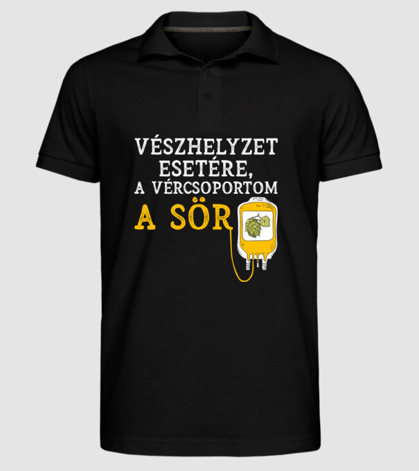  minta fekete pólón