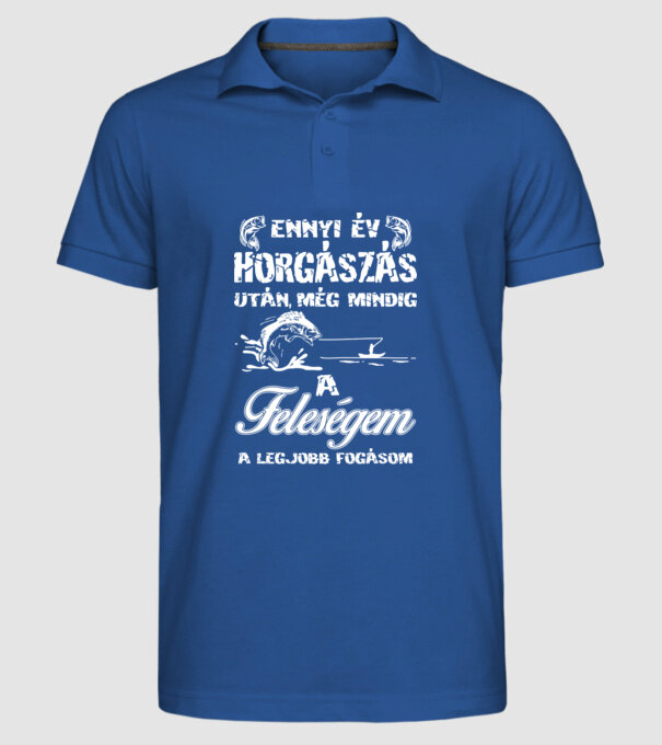  minta királykék pólón