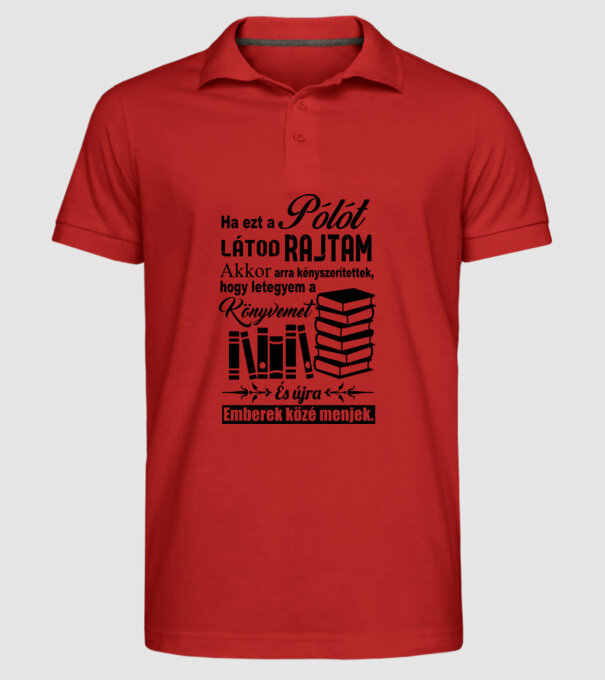  minta piros pólón
