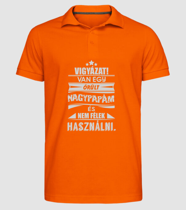  minta narancssárga pólón