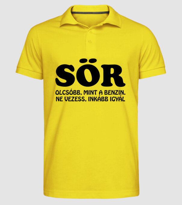  minta sárga pólón