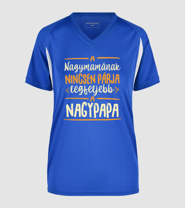  minta királykék pólón