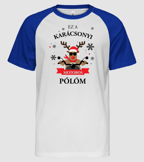  minta fehér/royal pólón