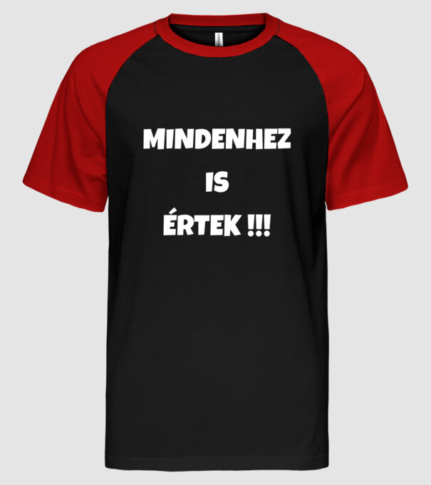  minta fekete/piros pólón