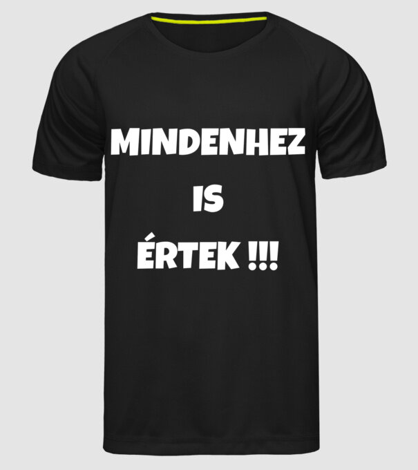  minta fekete pólón